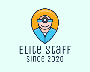Staff - Medical Healthcare Nurse Location Pin logo design