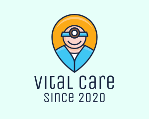 Healthcare - Medical Healthcare Nurse Location Pin logo design