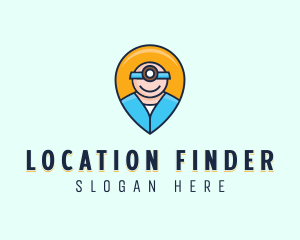 Geolocation - Medical Healthcare Nurse Location Pin logo design