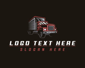 Distribution - Truck Cargo Vehicle logo design