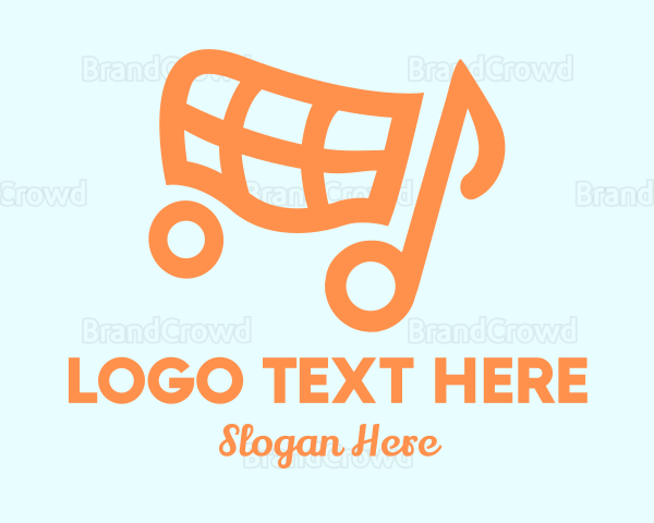 Musical Note Cart Logo