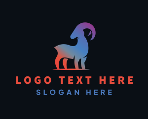 Startup - Gradient Wild Goat logo design