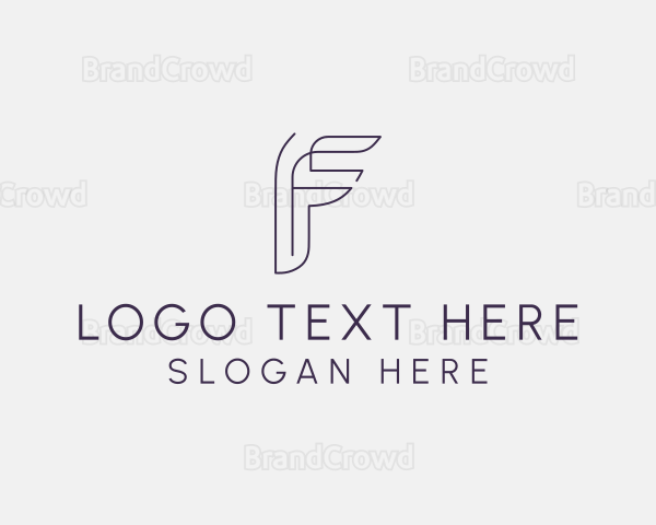 Generic Business Letter F Logo