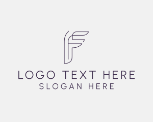 Monoline - Generic Business Letter F logo design