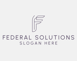 Generic Business Letter F logo design