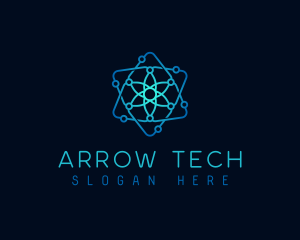 Atom Circuit Tech logo design