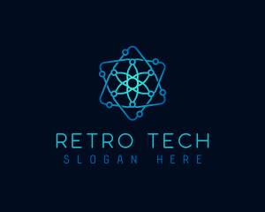 Atom Circuit Tech logo design