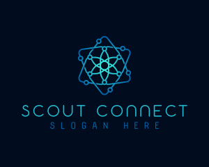 Atom Circuit Tech logo design