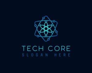 Atom Circuit Tech logo design