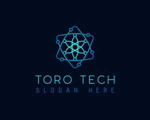 Atom Circuit Tech logo design