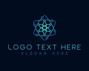 Molecule - Atom Circuit Tech logo design