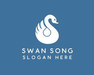 Swan Bird Spa logo design