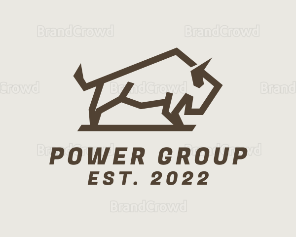 Mountain Wild Bison Logo