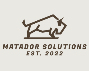 Mountain Wild Bison logo design