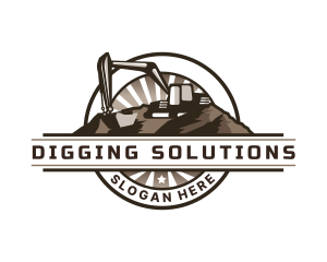 Excavator - Excavator Construction Demolition logo design