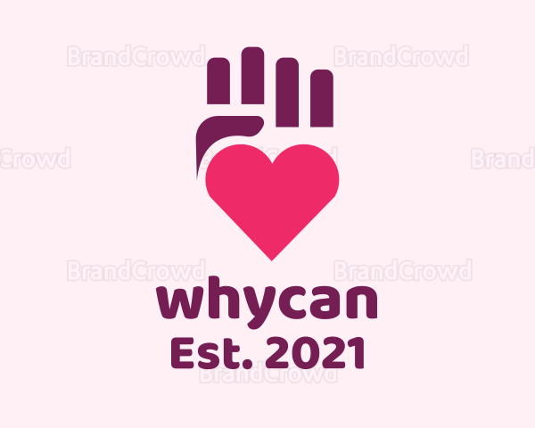 Love Hand Heart Logo