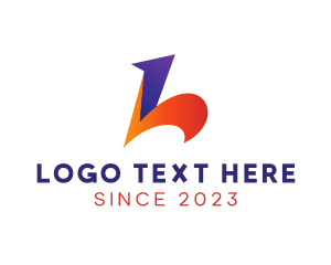 Modern - Fancy Curvy Letter L logo design