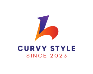 Curvy - Fancy Curvy Letter L logo design