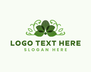 Gardening - Orchid Lotus Flower logo design