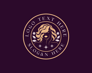 Flower - Organic Woman Beauty logo design