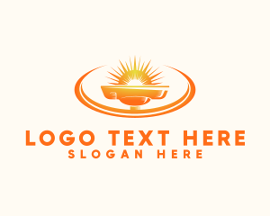 Natural Energy - Yellow Sun Housekeeping logo design