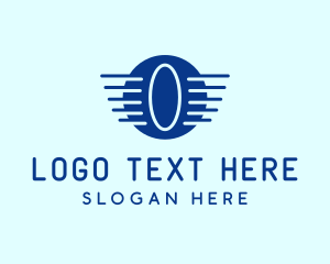 Futuristic Cyber Letter O Logo