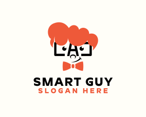 Guy - Genius Nerd Guy logo design