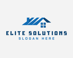 Broker - Blue Home Roofing logo design