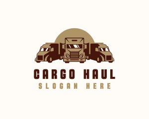 Trailer Truck Distribution logo design