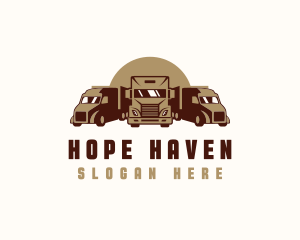 Movers - Trailer Truck Distribution logo design