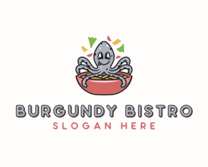 Squid Noodles Dining logo design