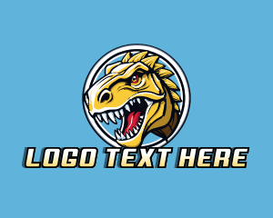 Dinosaur - Gaming T-Rex Dinosaur logo design