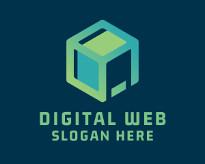 Web - Web Developer Cube logo design