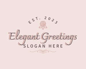 Luxury Elegant Floral Business  logo design