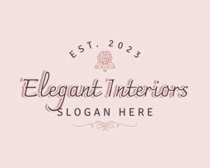 Luxury Elegant Floral Business  logo design