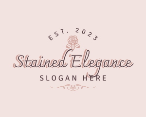 Luxury Elegant Floral Business  logo design