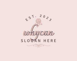 Typography - Luxury Elegant Floral Business logo design