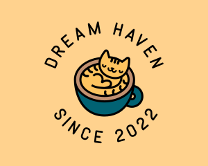 Sleeping Cat Cafe logo design