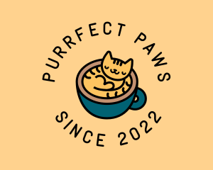 Sleeping Cat Cafe logo design