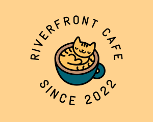 Sleeping Cat Cafe logo design