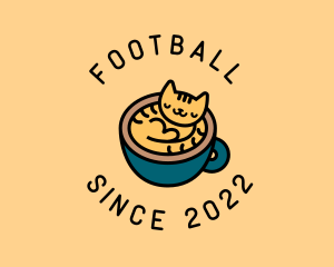 Coffee Shop - Sleeping Cat Cafe logo design