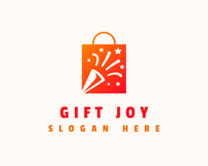 Party Shopping Bag Product logo design