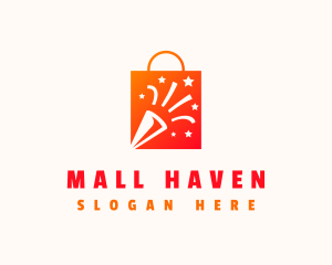 Party Shopping Bag Product logo design