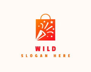 Shopping - Party Shopping Bag Product logo design