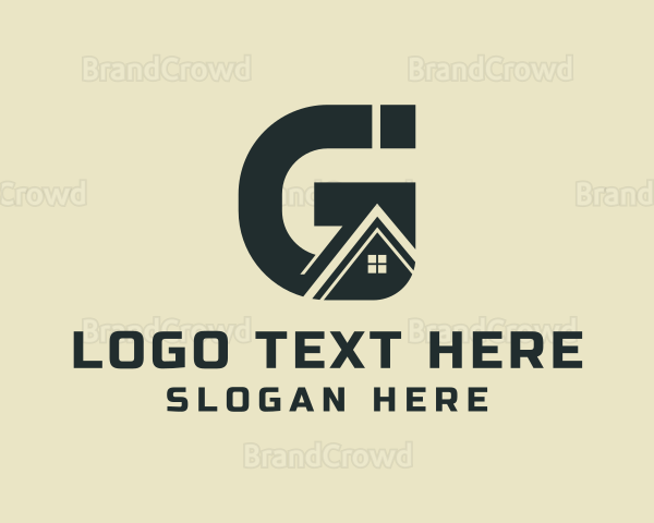 House Realtor Letter G Logo