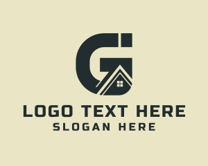 Residential - House Realtor Letter G logo design