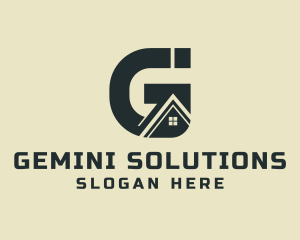 House Realtor Letter G logo design