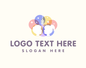 Podcast - Child Singer Recording logo design