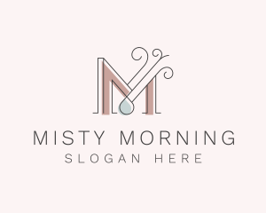 Elegant Ornate Droplet logo design