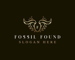 Animal Horn Wreath logo design